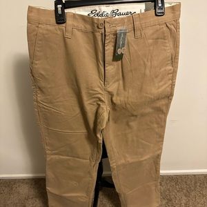 Eddie Bauer flannel khaki Jean